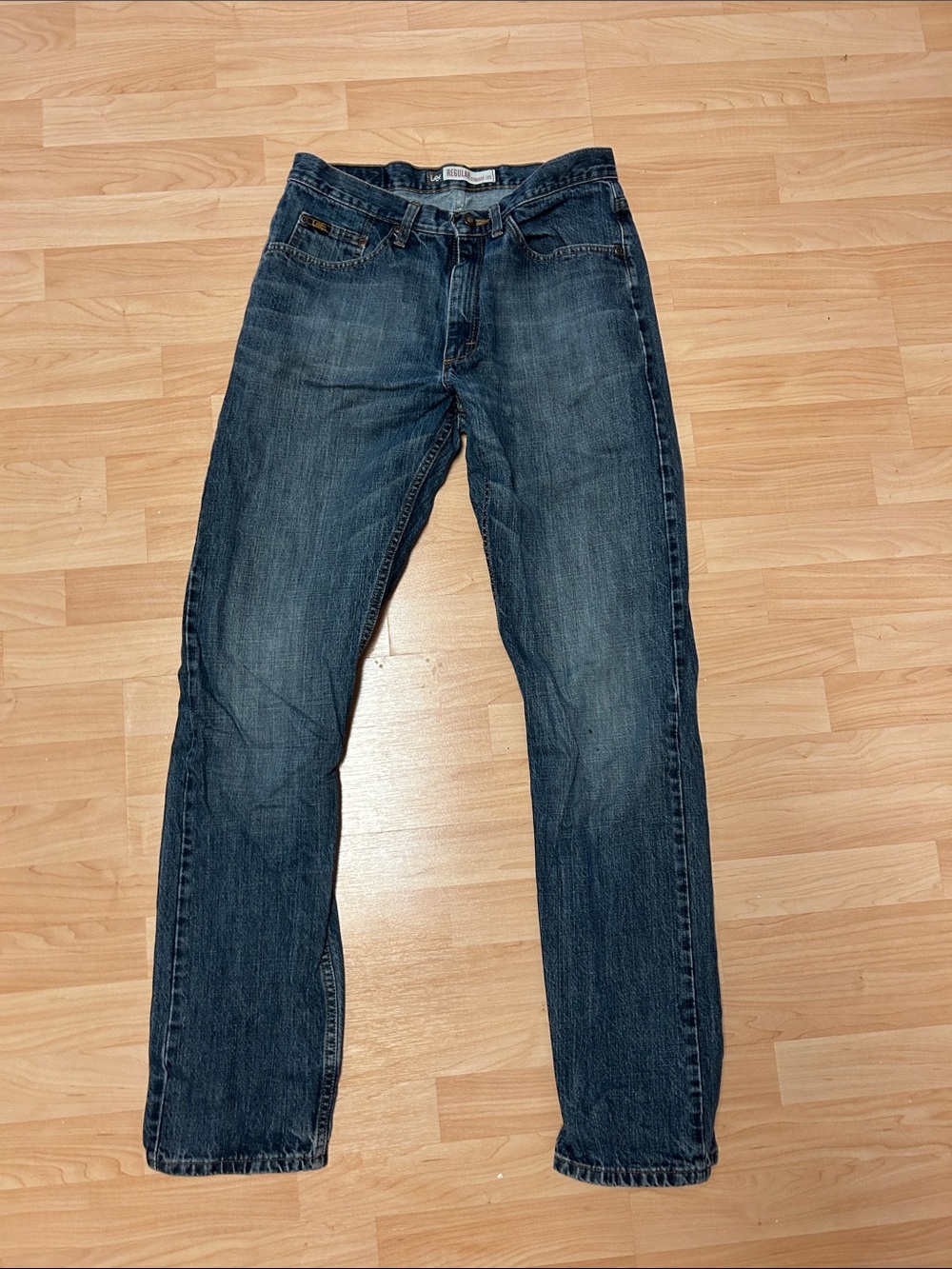 Lee Men's Indigo Straight Jeans 32x34